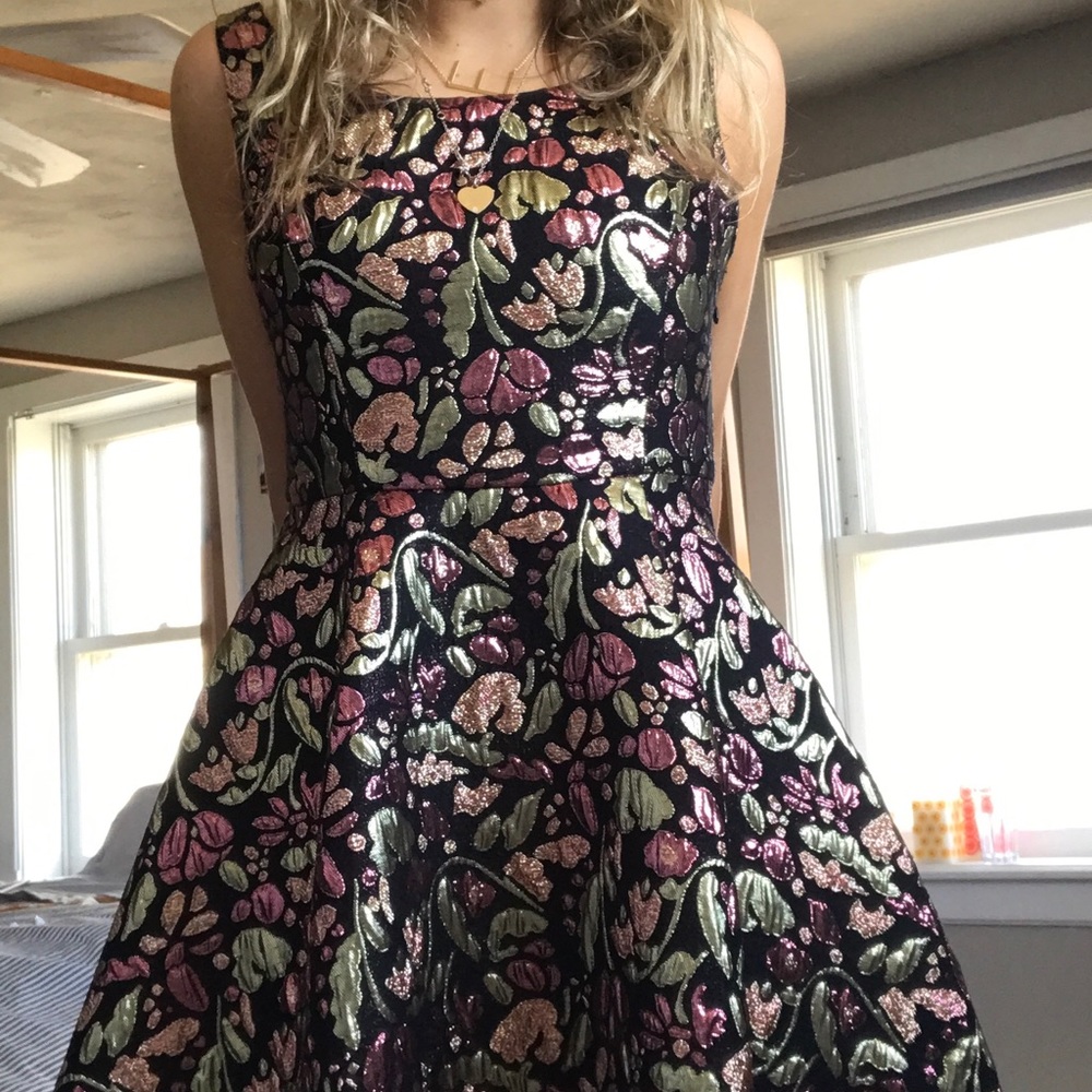 Free People Fit and Flare Sequined Dress